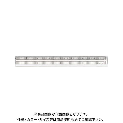 共栄プラスチック グランデ方眼みぞ付カッティング直線定規 GCT-40
