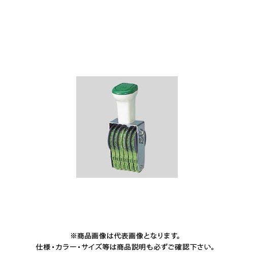 サンビー テクノタッチ回転印 欧文2号6連 TK-026