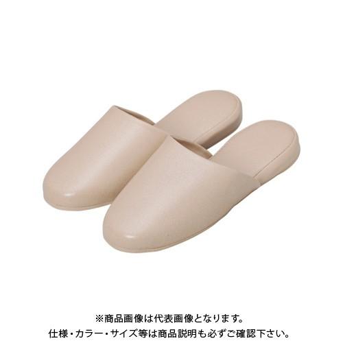 オーミケンシ 高周波レザースリッパ10足組ベージュ 5704-10