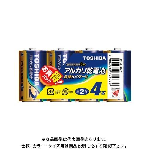 東芝 アルカリ乾電池 単二 4本パック LR14L4MP