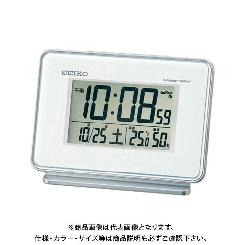 セイコー 2チャンネルアラーム温湿度電波時計 SQ767W