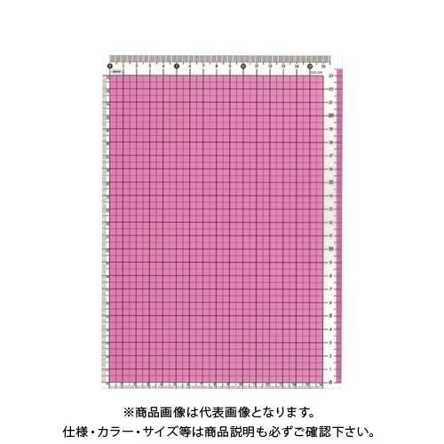 共栄プラスチック カラー方眼下敷 B5判 ピンク CPK-B5-P