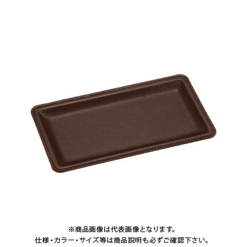 オープン レザー調カルトン 茶 KN-62