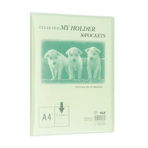 テージー マイホルダー A4 30P グリーン MC-203-15