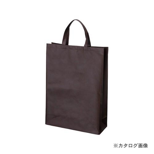 サンナップ 不織布バッグマチ付 中10枚 ブラウン FBH-45BR