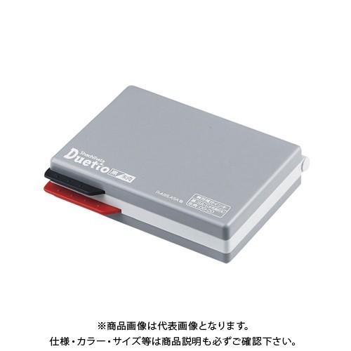 シヤチハタ デュエット スタンプ台(エコス)黒/朱肉 HFW-2MECクロ