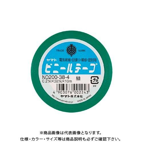 ヤマト ビニールテープ NO200-38 緑 NO200-38-4