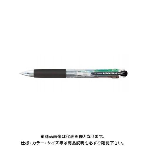 トンボ鉛筆 4色ボールペン リポーター4 透明 BC-FRC20