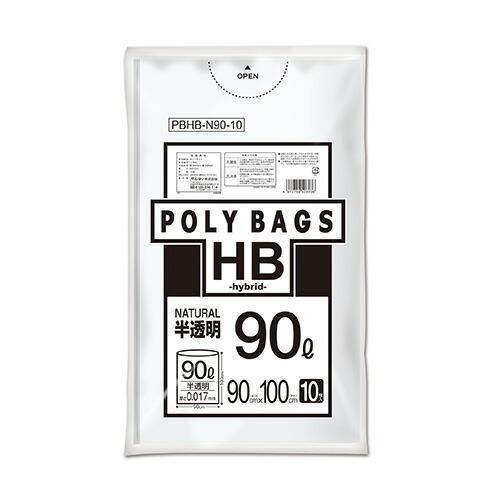 オルディ ポリバッグHB 90L 半透明 10P PBHB-N90-10