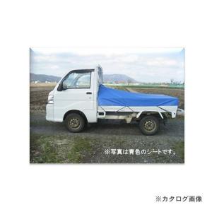 (運賃見積り)(直送品)ミツル UV加工済カラー軽トラック用シート台形 2m(1.8m)×2.2m 緑｜plus1tools