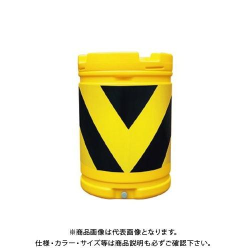 (送料別途)(直送品)安全興業 AZクッションドラム 蛍光黄プリズム黒 (1入) AZC-006