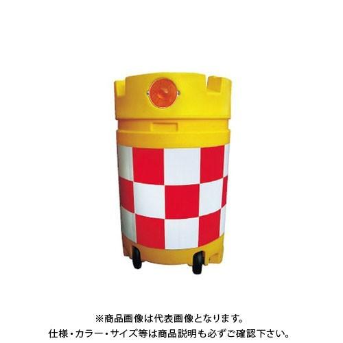 (送料別途)(直送品)安全興業 デリネーター付コロコロドラム君 赤白 (1入) KDC-02