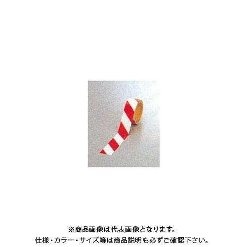 (送料別途)(直送品)安全興業 ダイヤテープ(10M巻)45mm巾 赤/白 (24入) NRR-45