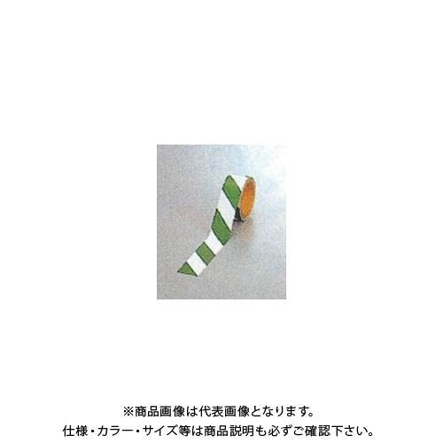 (送料別途)(直送品)安全興業 ダイヤテープ(10M巻)45mm巾 緑/白 (24入) NRG-45