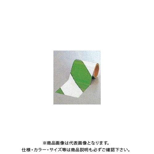 (送料別途)(直送品)安全興業 ダイヤテープ(10M巻)150mm巾 緑/白 (6入) NRG-15...