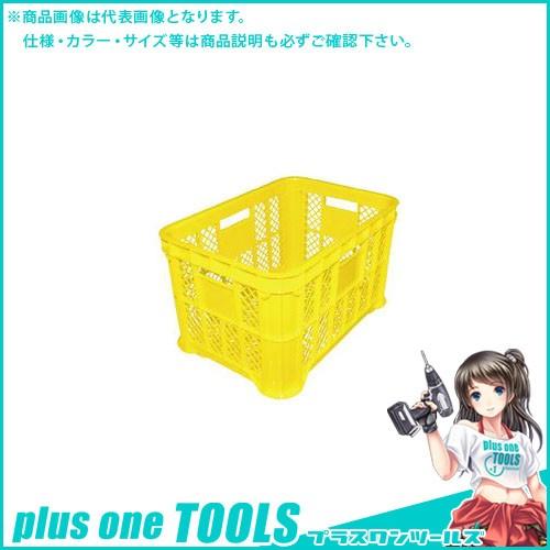 (送料別途)(直送品)安全興業 採集コンテナ 黄 メッシュ 520×365×305mm (6入)