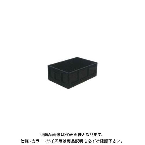 (送料別途)(直送品)安全興業 折りたたみBOX 黒 550×370×200mm 収納時：高さ56m...