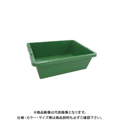 (送料別途)(直送品)安全興業 プラ箱 40 緑 497(600)×360(455)×190mm (...