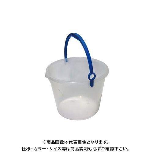(送料別途)(直送品)安全興業 透明バケツ 10L 乳白色 300φ×235mm (26入)