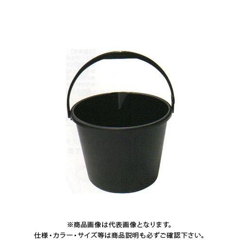 (送料別途)(直送品)安全興業 バケツ 10L 黒 300φ×235mm (40入)