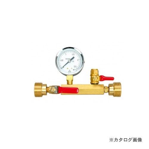 アックスブレーン 水圧テストゲージ 上水型、呼び径20用 圧力計60φ×2.5MPa付 TG20-1...