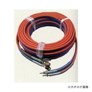 BBK 文化貿易工業 ブルーパックS用 酸素 アセチレン用ツインホース カプラー式 5m C15｜plus1tools