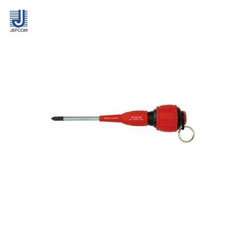 デンサン DENSAN お〜らくドライバー(落下防止リング付) (＋) 100mm DC-305P-...