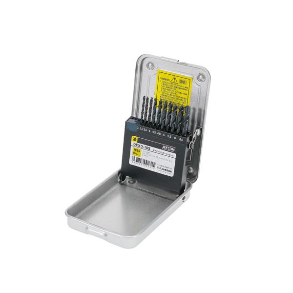 エクストラ正宗ドリルセット スチールケース付 丸シャンク 回転用 ジェフコム JEFCOM DEXD...