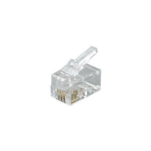 ジェフコム JEFCOM モジュラープラグ 4P4C MJ-404