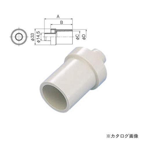 因幡電工 ＶＰ管ジョイントφ14 DSH-14-13V