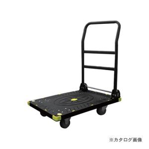 アイガーツール 静音カラー台車ワイド ブラック 200kg 800-L3｜plus1tools