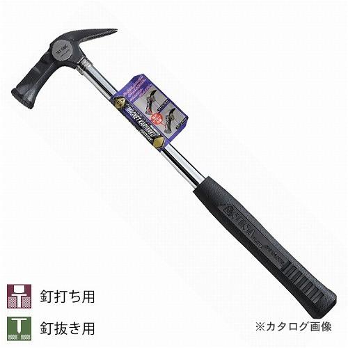 SUSA マグネット付仮枠ハンマー（スチールパイプ柄） 390mm 止無小