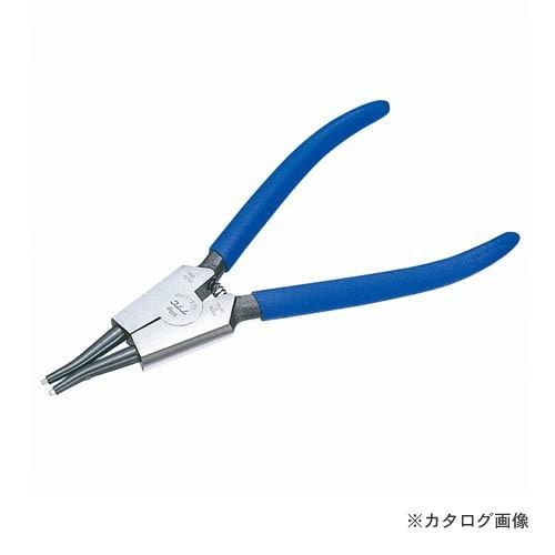 TSUNODA キングTTC専用工具 硬質ビットスナップリングプライヤー 軸用直爪 175mm バネ...