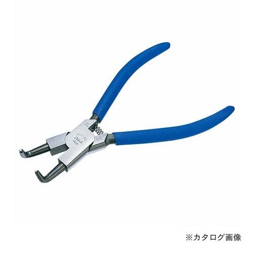 TSUNODA キングTTC専用工具 硬質ビットスナップリングプライヤー 穴用曲爪 125mm バネ...