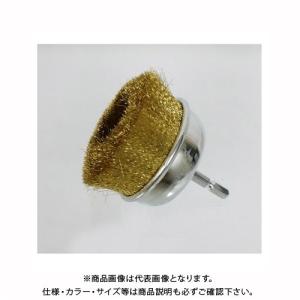 サンフレックス 六角軸 カップ型ワイヤーブラシ75mm径 No.4114H