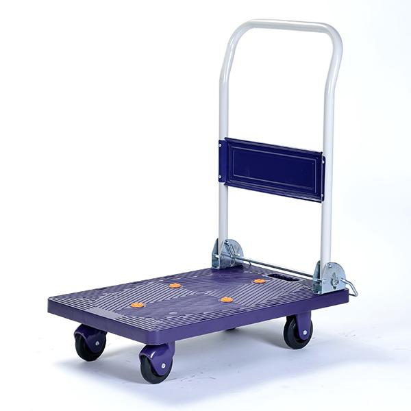 自立スタンド付 静かな樹脂台車 クワイエットキャリー150 タイヤ止め(2個) 455×707mm ...