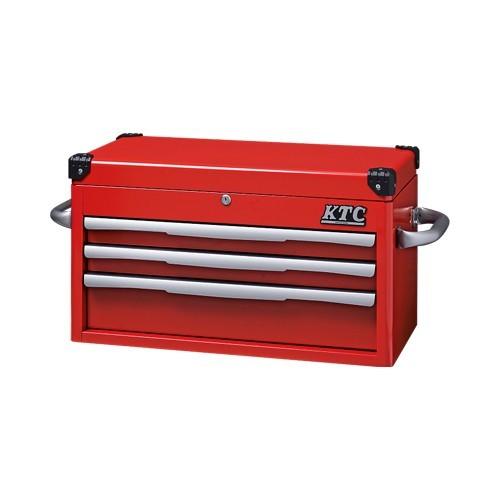 (運賃見積り)(直送品)  KTC トップチェスト(3段3引出し) レッド EKR-1003R