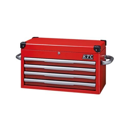 (運賃見積り)(直送品)  KTC トップチェスト(4段4引出し) レッド EKR-1004R
