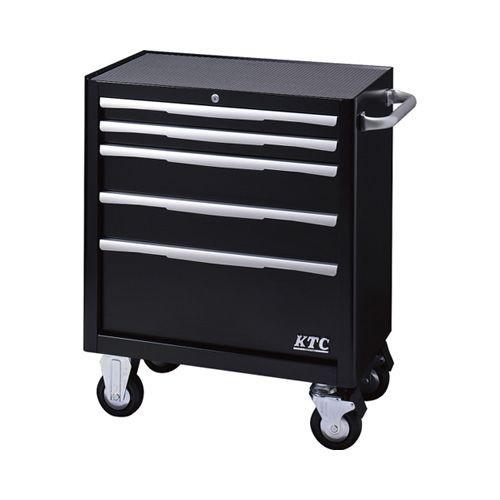 (運賃見積り)(直送品)  KTC ローラーキャビネット(5段5引出し) ブラック EKW-1005...