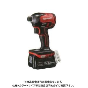 (おすすめ)パナソニック Panasonic 充電インパクトドライバー Dual 18V 5.0Ah電池2個 充電器 ケース付 赤 EZ76A1LJ2G-R｜plus1tools