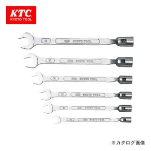 KTC 薄口スパナセット(6本組) S206 : プラスワンツールズ - 通販 