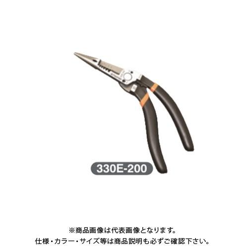 フジ矢 メカニックラジオペンチ 200mm エルゴグリップ 330E-200