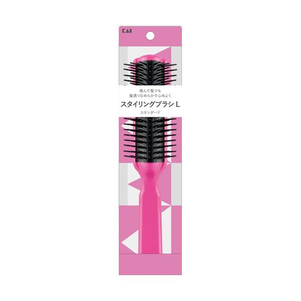 貝印 SS スタイリングブラシL P #000HL0004
