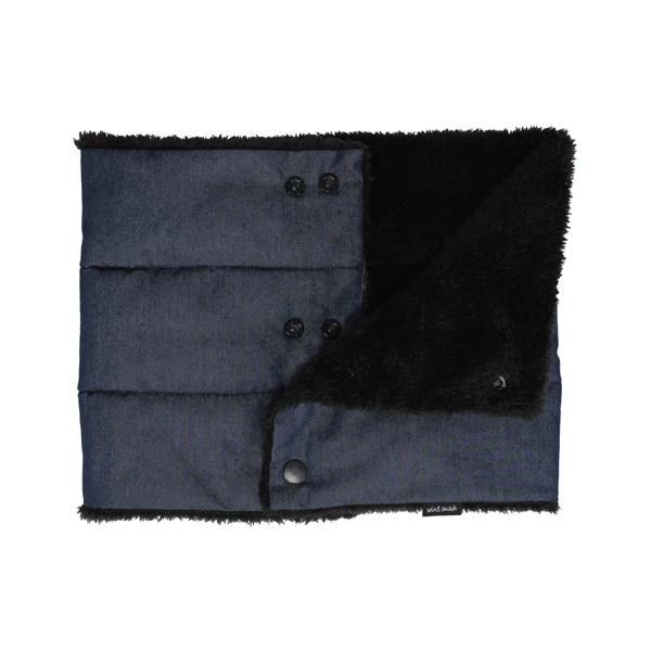 防風ネックウォーマー デニム フリーサイズ ブルー おたふく手袋 B-29
