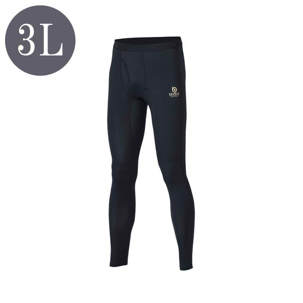 オーバーザファンクション 前開きロングタイツ 3Lサイズ ブラック おたふく手袋 JW-552