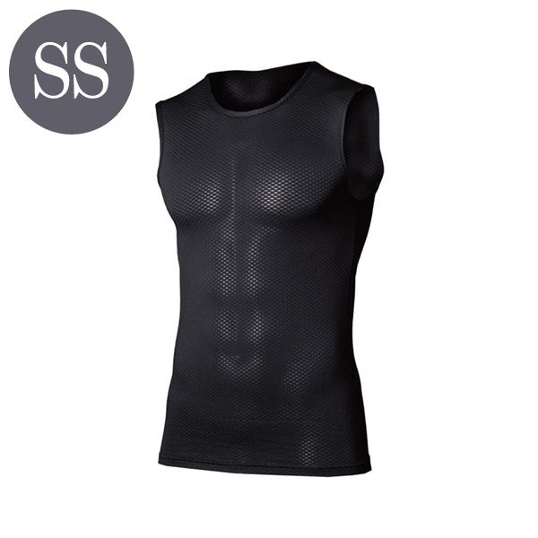 BTデュアル3Dファーストレイヤー ノースリーブ クルーネックシャツ SSサイズ ブラック おたふく...