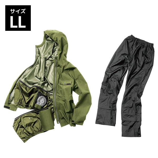 Makku エアレインフォーシーズンスーツ LL カーキ×ブラック AS-933