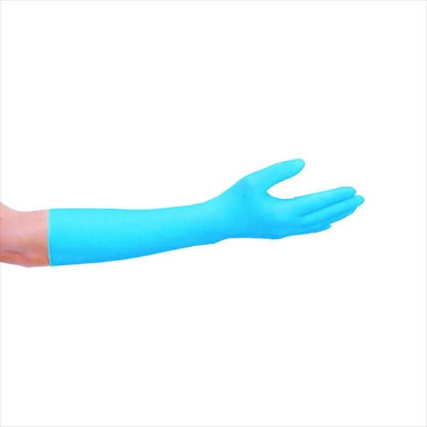 ニトリルP.F. 400mm Sサイズ ブルー リーブル #9402