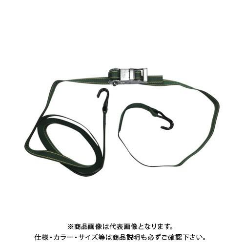ユタカメイク ベルト荷締機コブラ 25mm×4.5m×1m J型フック V25-J