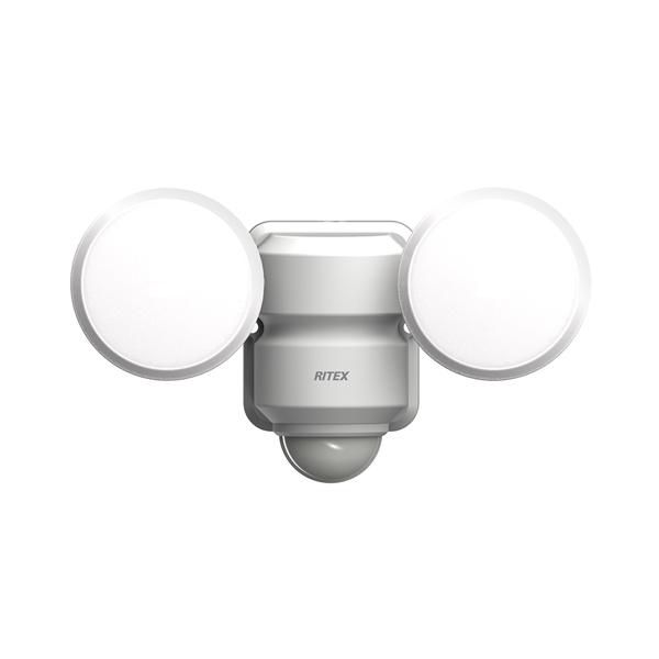 ムサシ musashi ライテックス 5Wx2灯 LEDセンサーライト LED-AC206